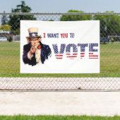 Banderoles Oncle Sam Je veux que vous votiez Election (Insitu)