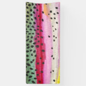 Banderoles Oncorhynchus Mykiss, truite arc-en-ciel (Vertical)