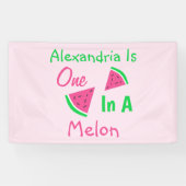 Banderoles One In A Melon 1er Anniversaire (Horizontal)