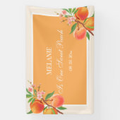 Banderoles One Sweet Peach 1er anniversaire (Verticale)