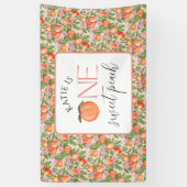 Banderoles One Sweet Peach 1er anniversaire (Vertical)