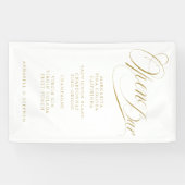 Banderoles Open Bar ! Moderne, Calligraphie, Blanc (Horizontal)