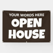 Banderoles OPEN HOUSE Custom Banner (Horizontal)