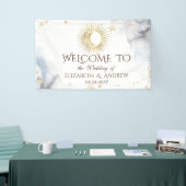 Banderoles Or céleste Soleil, Lune, Étoiles (Salon professionnel)