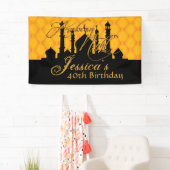 Banderoles Or, mille et une nuits orientés (En situation)