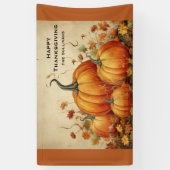 Banderoles Orange Citrouille Russe Automne Thanksgiving (Vertical)