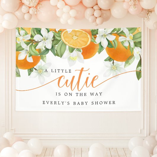 Banderoles Orange Citrus Little Cutie Sur Le Chemin Baby show