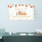 Banderoles Orange Fall Citrouille Patch Anniversaire Grande b (Salon professionnel)