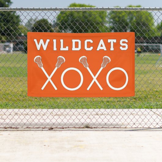 Banderoles Orange Lacrosse Team (En situation)