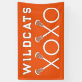 Banderoles Orange Lacrosse Team (Vertical)