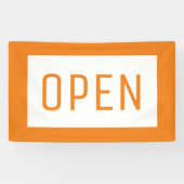 BANDEROLES ORANGE OUVRIR SIGN BANNER (Horizontal)