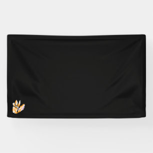 Banderoles orange, rose illustration Design Vinyl Banner