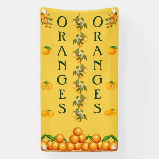 Banderoles Oranges De Conception Personnalisées À Vendre Vert (Verticale)