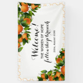 Banderoles Oranges Fruits sur Trellis | MARIAGE (Vertical)