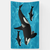 Banderoles Orca Whales (Vertical)