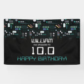 Banderoles Ordinateur Circuit Board Enfants Robotique Anniver (Horizontal)