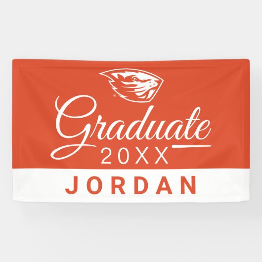 Banderoles Oregon State Beavers | Tête de castor (Horizontal)