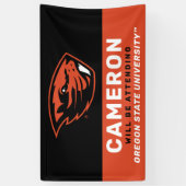 Banderoles Oregon State Beavers | Tête de castor (Vertical)