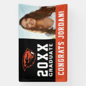 Banderoles Oregon State Beavers | Tête de castor (Verticale)