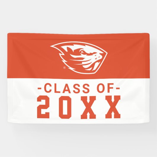 Banderoles Oregon State Beavers | Tête de castor (Horizontal)
