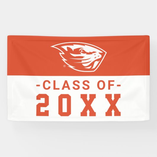 Banderoles Oregon State Beavers | Tête de castor (Horizontal)