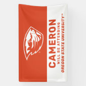 Banderoles Oregon State Beavers | Tête de castor (Verticale)