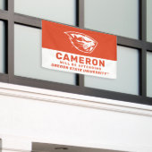 Banderoles Oregon State Beavers | Tête de castor (Bâtiment extérieur)