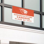 Banderoles Oregon State Beavers | Tête de castor (Bâtiment extérieur)