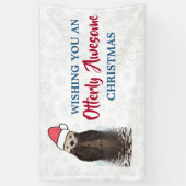 Banderoles Otter de Noël Loft Drôle Pun (Vertical)