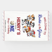 Banderoles Our Little Animals Baseball 1st Birthday Party (Horizontal)