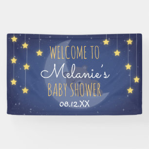 Banderoles Ours Dormant Amour Toi La Lune Dos Baby Shower