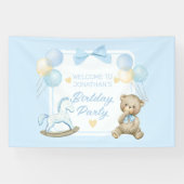 Banderoles Ours En Teddy Et Cheval Rocheux (Horizontal)