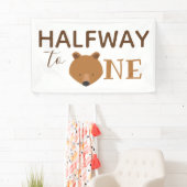 Banderoles Ours mi-chemin à un (En situation)