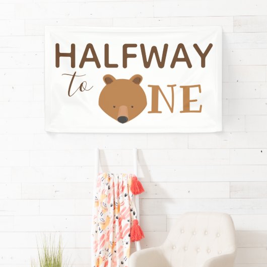 Banderoles Ours mi-chemin à un (En situation)