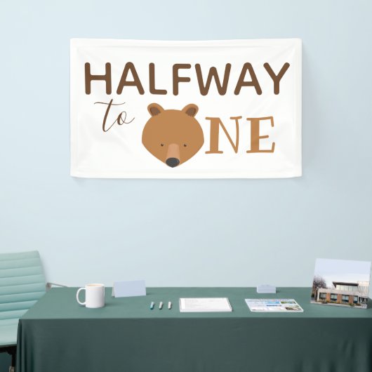 Banderoles Ours mi-chemin à un (Salon professionnel)
