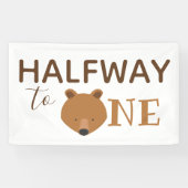 Banderoles Ours mi-chemin à un (Horizontal)