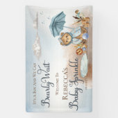 Banderoles Ours | Parapluie Bleu Bearly Wait Garçon Bébé Spri (Verticale)