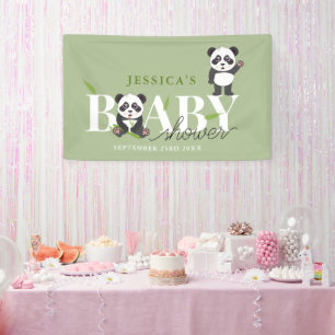 Banderoles Ourson Panda Mignon Kawaii Fête de Naissance Mixte