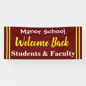 Banderoles Outdoor School Welcome Back Banner (Horizontal)