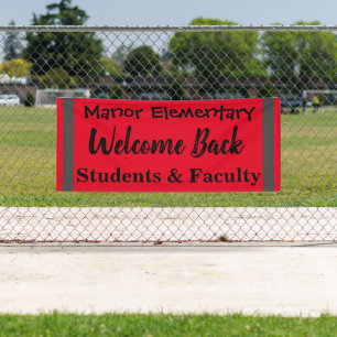 Banderoles Outdoor School Welcome Back Banner