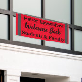 Banderoles Outdoor School Welcome Back Banner (Bâtiment extérieur)