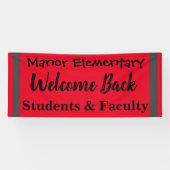 Banderoles Outdoor School Welcome Back Banner (Horizontal)