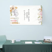 Banderoles Outils de cuisson à l'aquarelle du chef pâtissier  (Salon professionnel)