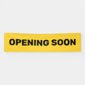 Banderoles Ouverture Bientôt Jaune Petite Entreprise Grande (Horizontal)