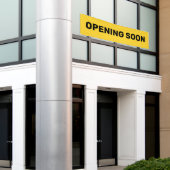 Banderoles Ouverture Bientôt Jaune Petite Entreprise Grande (Bâtiment extérieur)