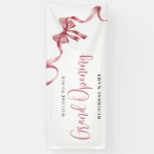 Banderoles Ouverture d'entreprise Grand Ribbon moderne Bienve (Vertical)