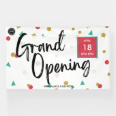 Banderoles Ouverture générale personnalisée pour les petites  (Horizontal)