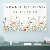 Banderoles Ouverture grandiose de fleurs sauvages vibrants (Salon professionnel)