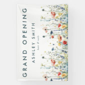 Banderoles Ouverture grandiose de fleurs sauvages vibrants (Verticale)