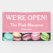 Banderoles Ouverture pour les entreprises | Macaron Patisseri (Horizontal)
